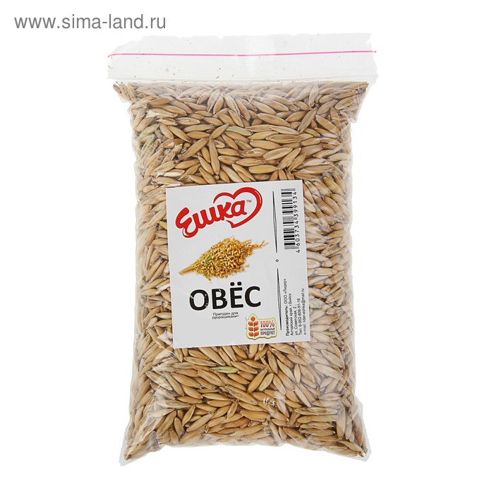 

Корм «Ешка» для всех животных и птиц, овёс, 200 г