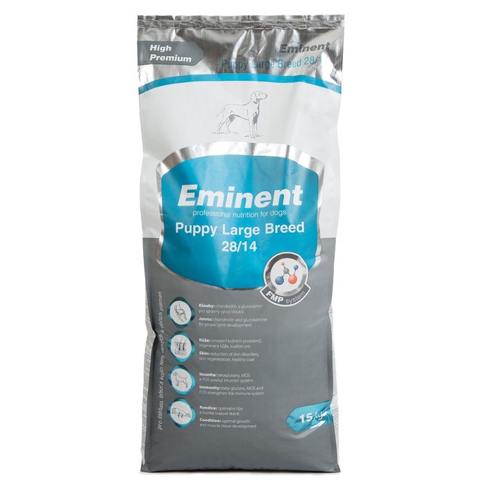 Сухой корм Eminent Puppy Large Breed 28/14 для щенков крупных пород, 15 кг