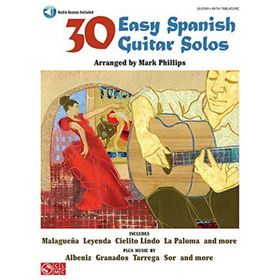 

30 EASY SPANISH GUITAR SOLOS GTR BOOK/CD