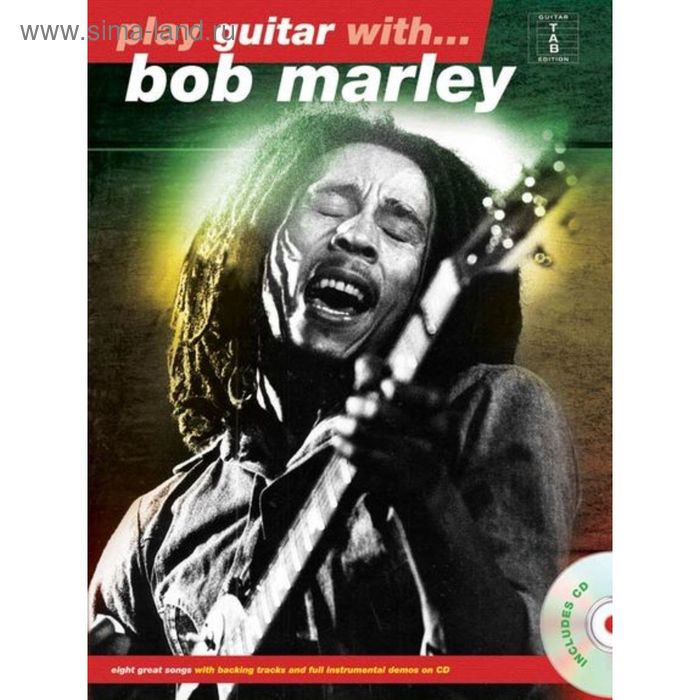 фото Play guitar with... bob marley (new edition) сборник хитов боба марли, язык: английский musicsales