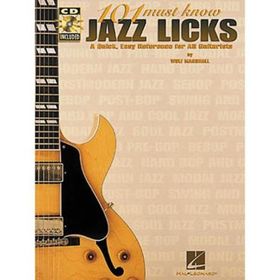 

101 MUST KNOW JAZZ LICKS TAB BOOK/CD