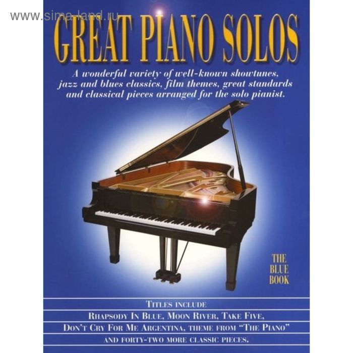 

GREAT PIANO SOLOS THE BLUE BOOK PIANO BOOK