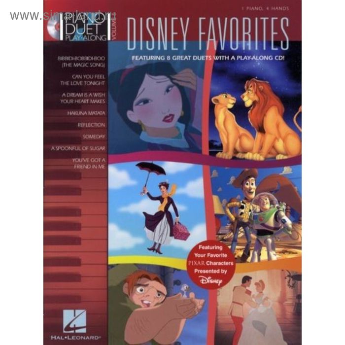 

PIANO DUET PLAY-ALONG VOLUME 5 DISNEY FAVOURITES PF BOOK/CD