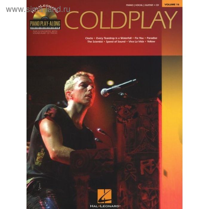 

PIANO PLAY ALONG VOLUME 16 COLDPLAY BK/CD