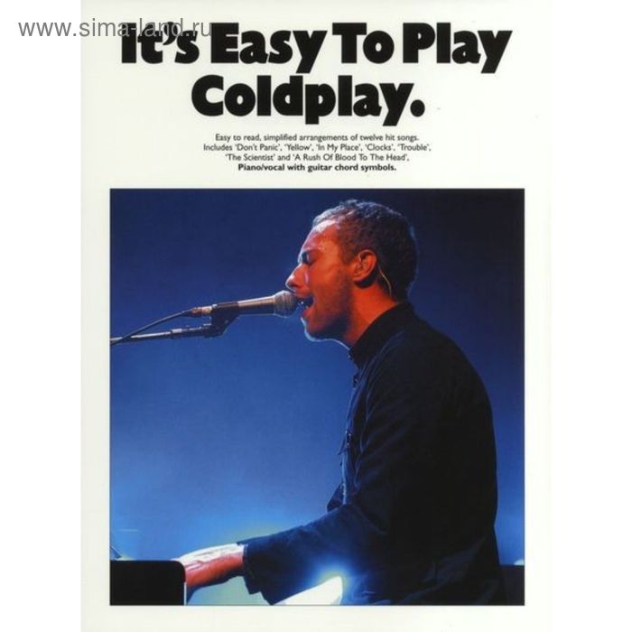 

IT'S EASY TO PLAY COLDPLAY PIANO VOCAL GUITAR BOOK