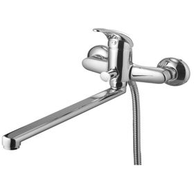 

Смеситель для ванны Zenta "Файн" Z1402, с душевым комплектом, однорычажный, хром