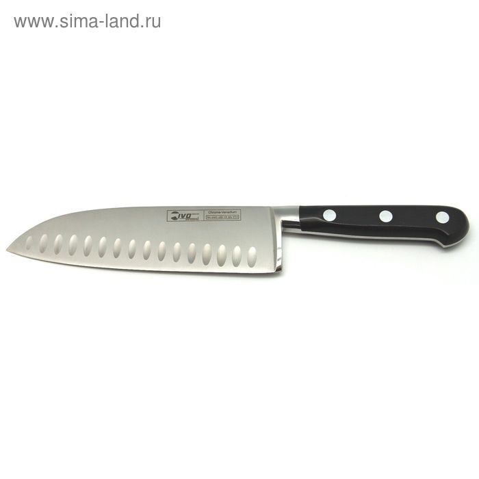 фото Нож сантукко с канавками, длина 18 см ivo