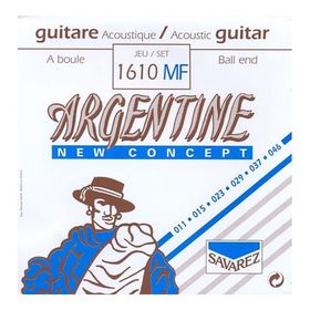 

Струны для акустической джазовой гитары SAVAREZ 1610MF Argentine Ball End