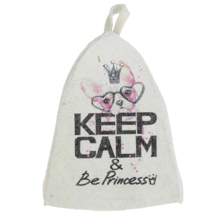 Набор банный "KEEP CALM" 3 предмета: шапка, мочалка, тонус- скраб