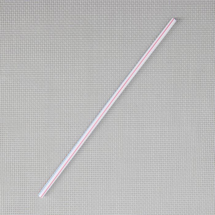 Набор трубочек для коктейля 5х210 мм, 50 шт, с цветными полосами