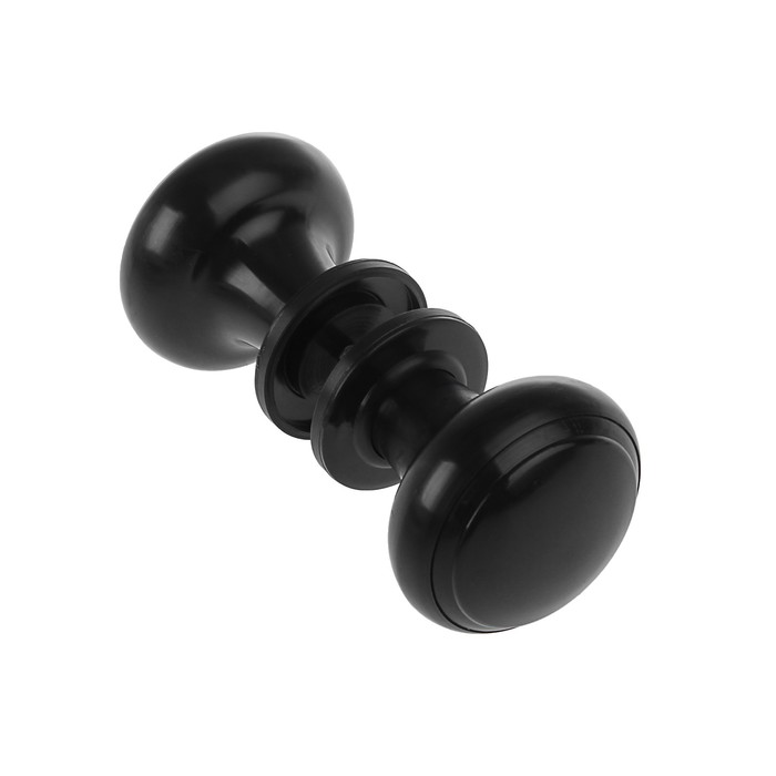 Ручка дверная пластмассовая, d=70, черная