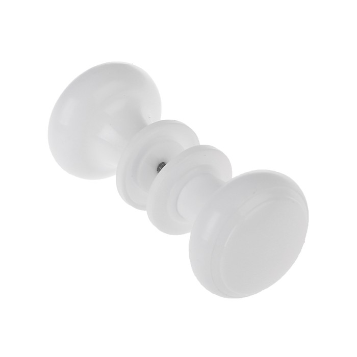 Ручка дверная пластмассовая, d=70, белая