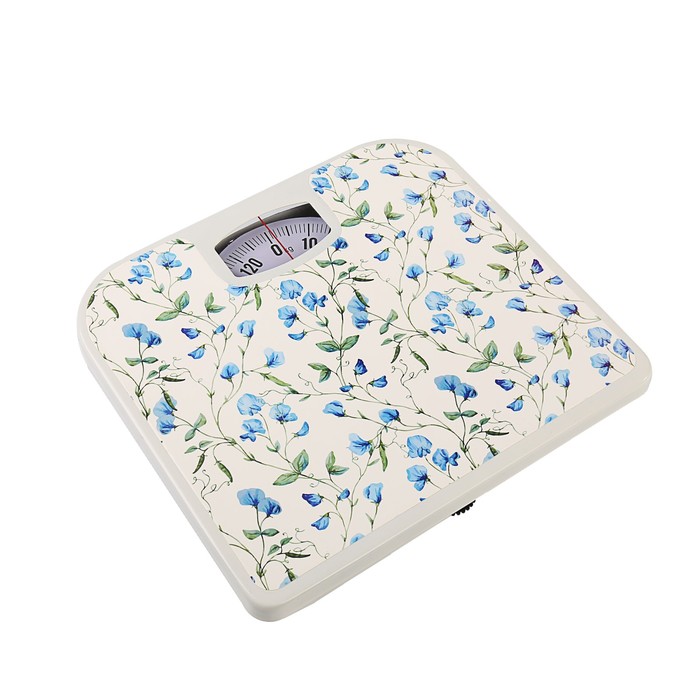 Весы напольные Gelberk GL-209, механические, до 130 кг, "Цветы"