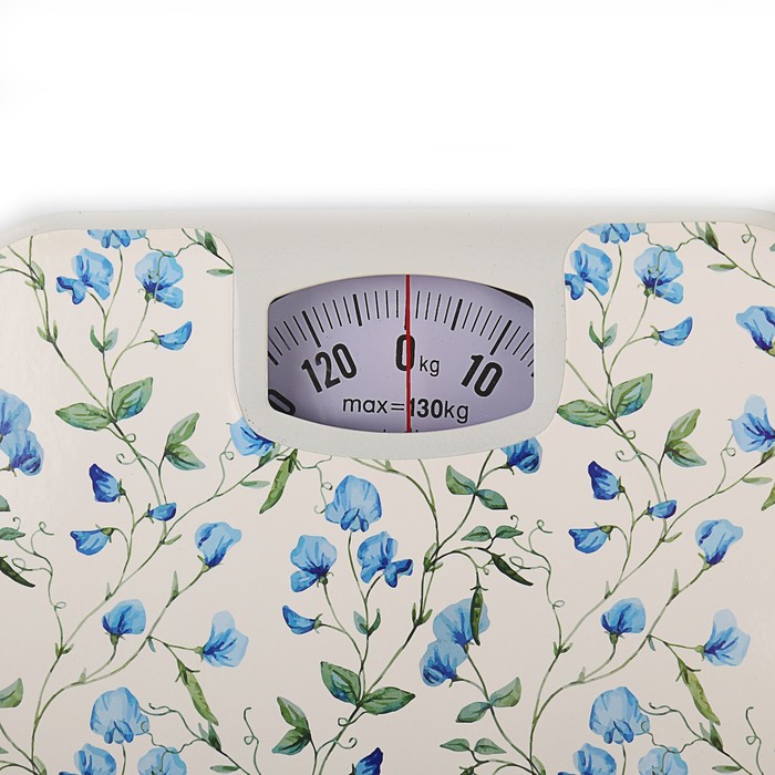 Весы напольные Gelberk GL-209, механические, до 130 кг, "Цветы"