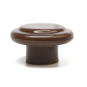 Ручка мебельная пластмассовая, d=35, цвет шоколад Ош