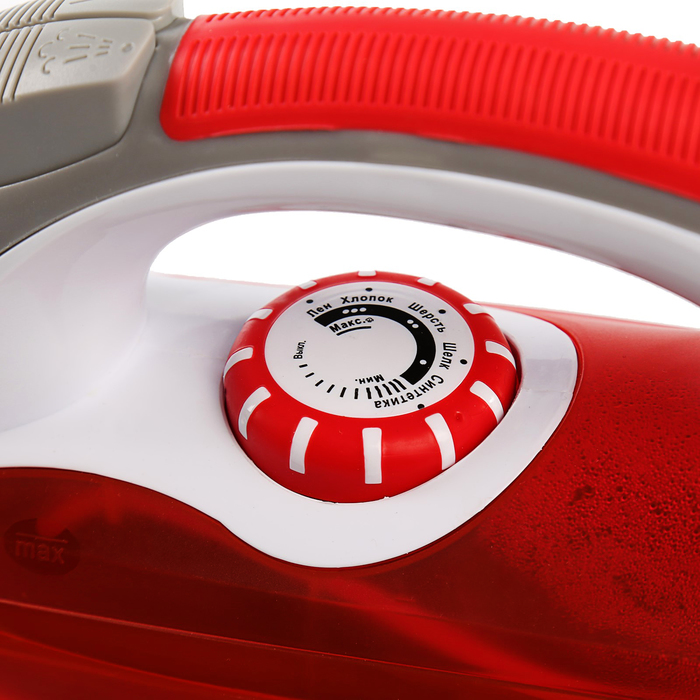 Утюг Gelberg GL-706, 2200 Вт, керамическая подошва, шнур 1,5 м, красный