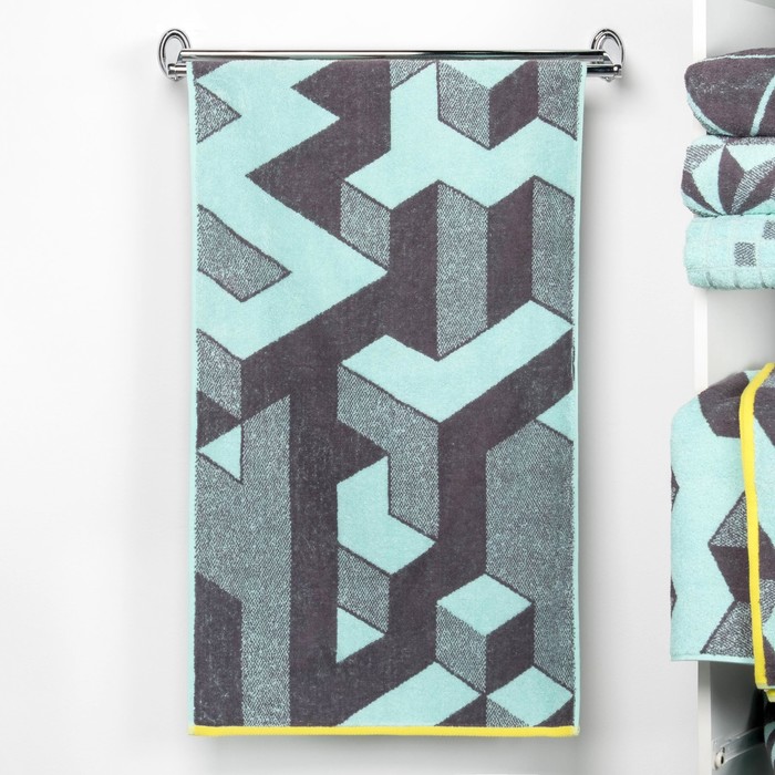 Полотенце махровое "Этель" Лабиринт 50х90 см, 100% хл, 420 г/м²