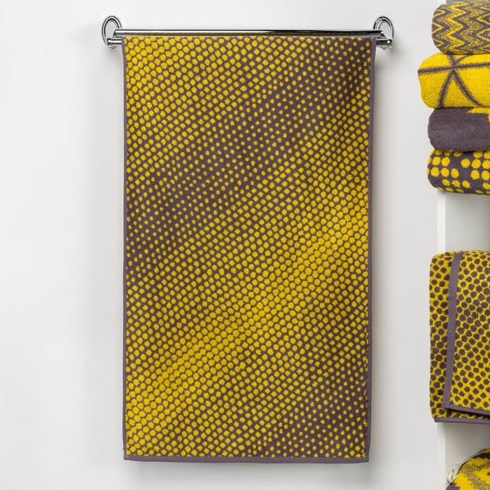 Полотенце махровое "Этель" Градиент цвет жёлтый, 70х130 см, 100% хл, 420 гр/м2