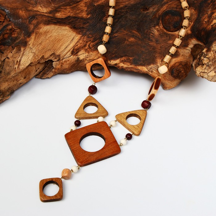 Кулон ручная работа, деревянный "Каспер"