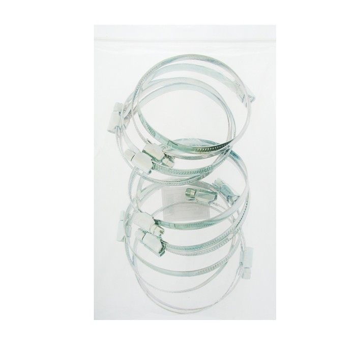 Хомут оцинкованный TUNDRA krep, несквозная просечка, диаметр 70-90 мм, ширина 9 мм