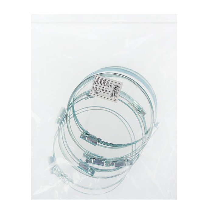 Хомут оцинкованный TUNDRA krep, несквозная просечка, диаметр 100-120 мм, ширина 9 мм