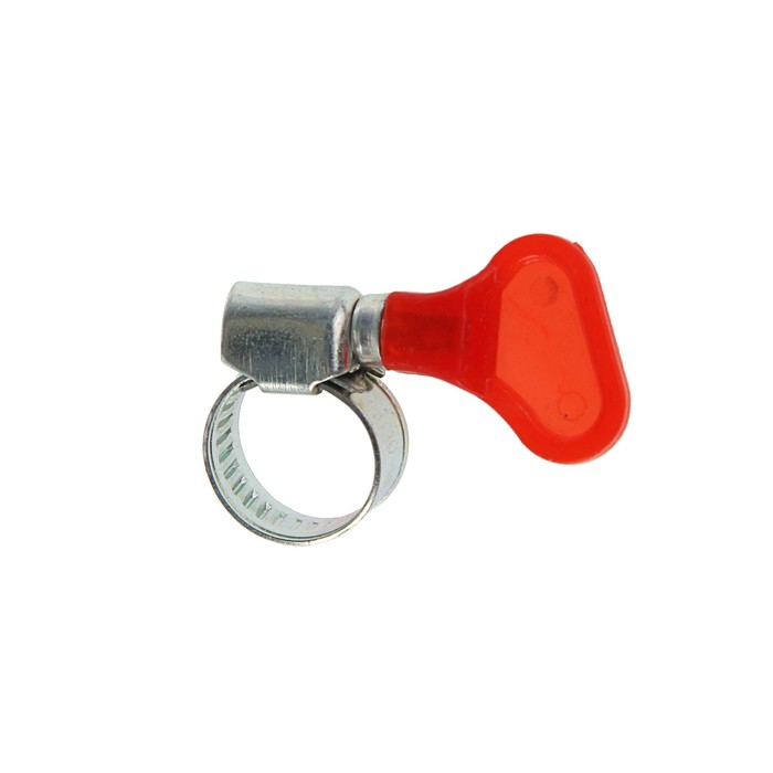 Хомут с "барашком" TUNDRA krep, несквозная просечка, диаметр 10-16 мм, ширина 9 мм