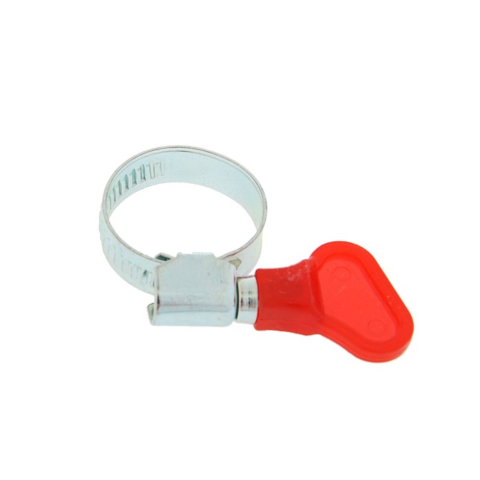 Хомут с "барашком" TUNDRA krep, несквозная просечка, диаметр 16-25 мм, ширина 9 мм