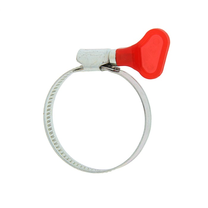 Хомут с "барашком" TUNDRA krep, несквозная просечка, диаметр 32-50 мм, ширина 9 мм