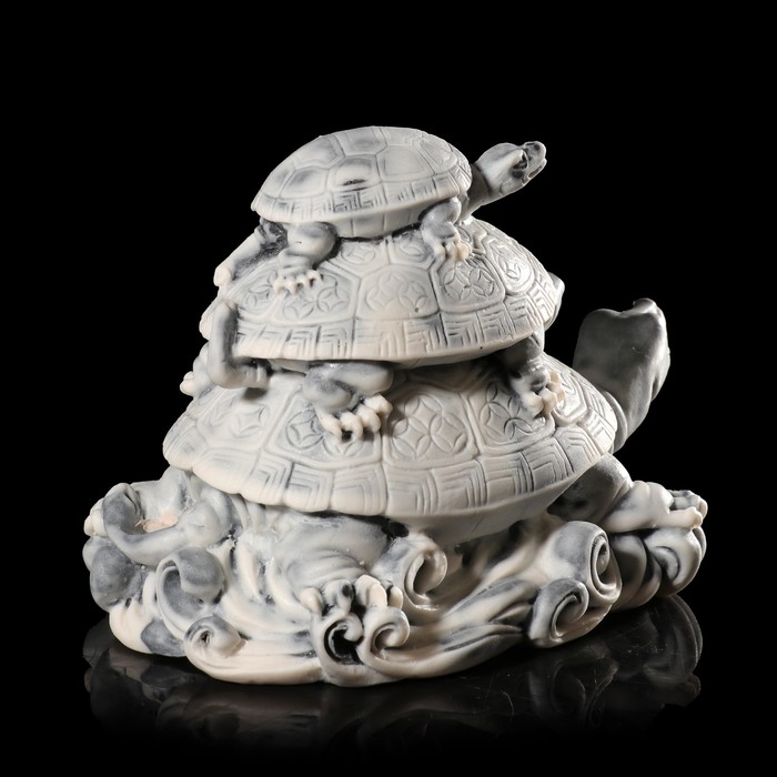 Нэцке "Три черепахи (пирамидка)" 8 см