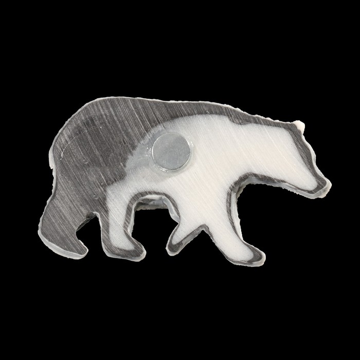 Магнит "Медведь бурый 3 (барельеф)" 3,5 см