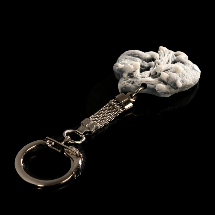 Брелок "Два медвежонка на дереве (барельеф)" 3,1 см