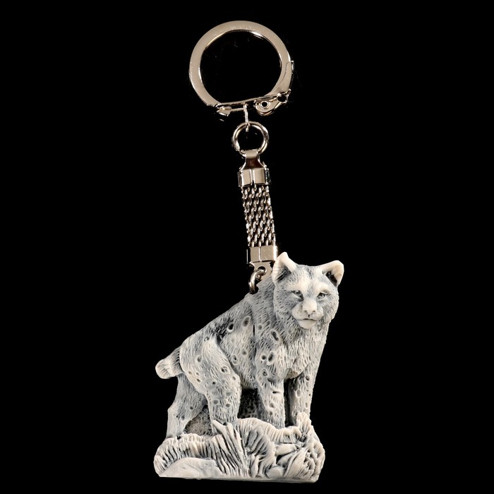 Брелок "Рысь (барельеф)" 4,8 см