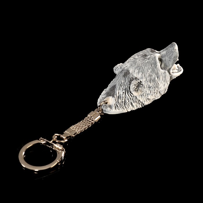 Брелок "Голова медведя" 5,5 см МИКС