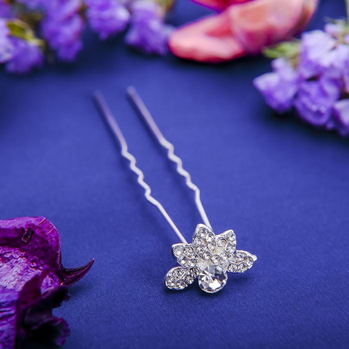 Шпилька для волос "Агора" 1,5 см лилия