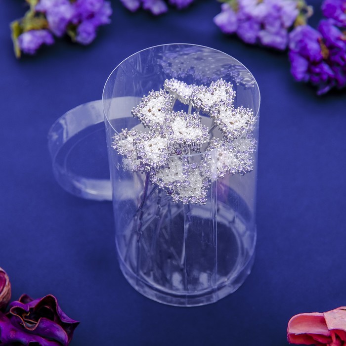 Шпилька для волос "Агора" 1,3 см сердце жемчужины