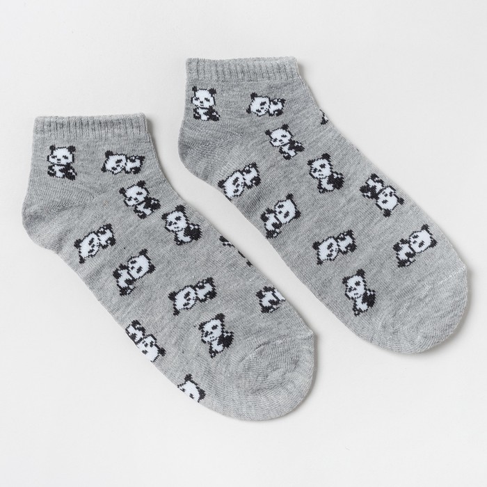 Носки женские Fw-661-S-12 "Мишки" цвет серый, р-р 23-25
