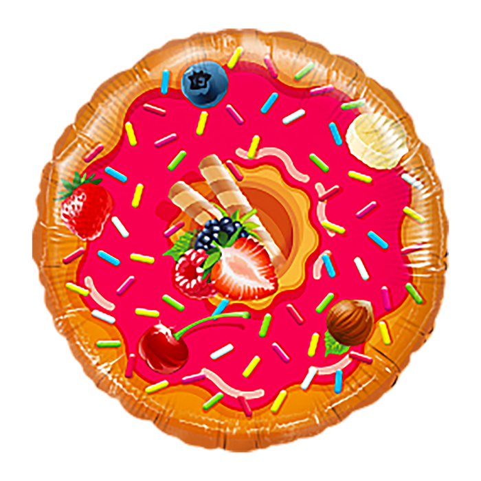 Шар фольгированный 18" "Пончик", 1 шт