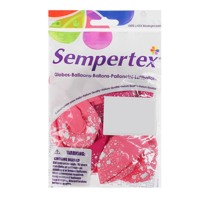 Шар латексный 12" "С рождением доченьки", пастель, 5 ст, набор 12 шт, цвет розовый