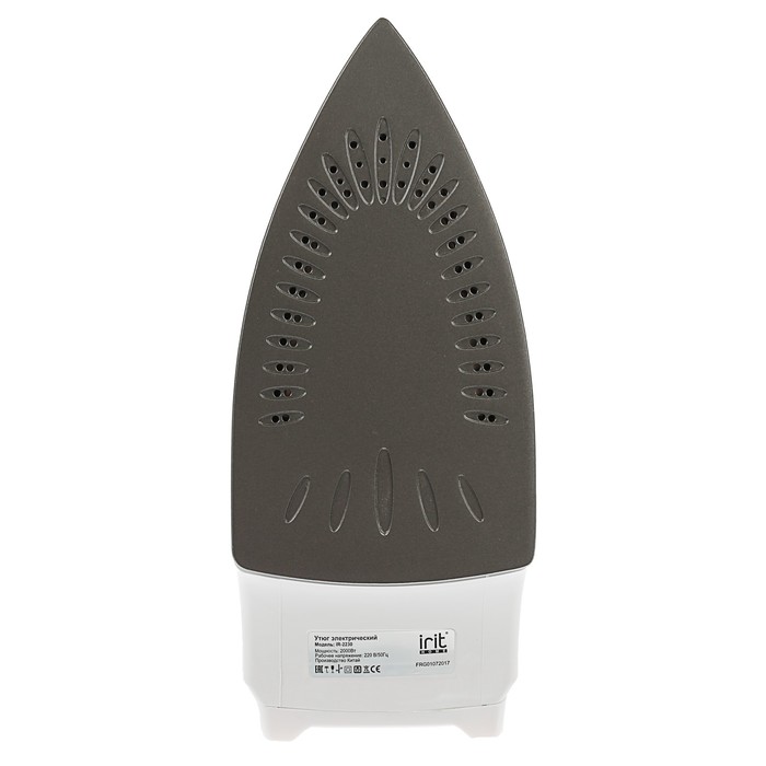 Утюг Irit IR-2230, 2000 Вт, тефлоновая подошва, бело-розовый