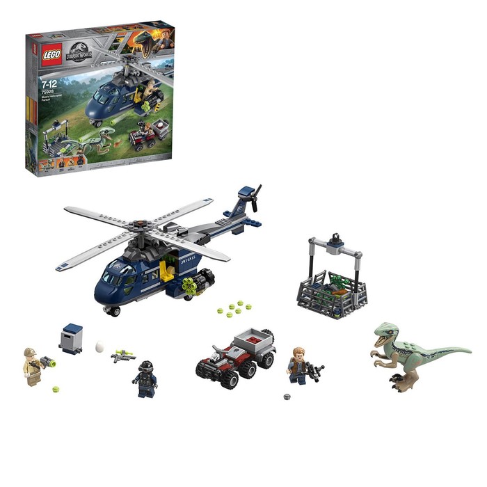 Конструктор Лего "Погоня за Блю на вертолёте", 397 деталей