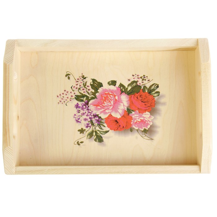 Поднос для завтрака "Цветы"