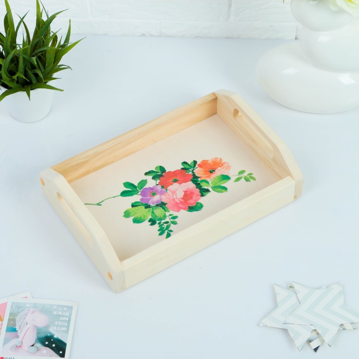 Поднос для завтрака "Цветочная композиция"