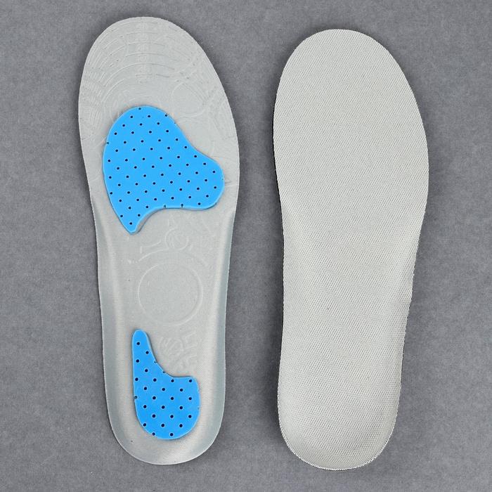 Стельки для обуви, универсальные, 35-40р-р, пара, цвет серый