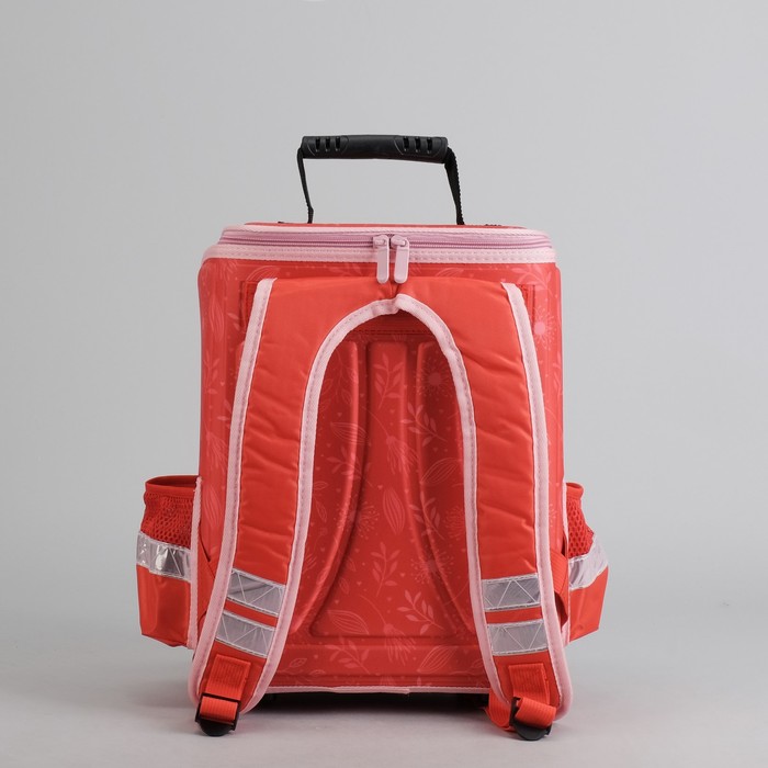 Ранец школьный каркасный с ортопедической спинкой 35*26*16 см 2 отделения 3 кармана «Милашка»