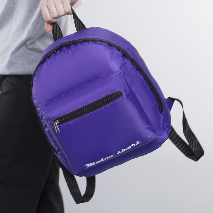 Рюкзак молодёжный, отдел на молнии, наружный карман, цвет фиолетовый