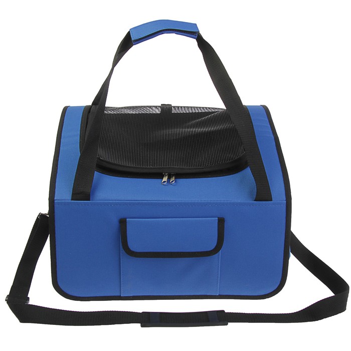 Сумка для автоперевозок животных с креплением для ремня безопасности, 40х25х33 см, оксфорд