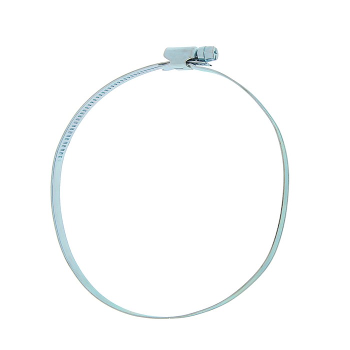 Хомут оцинкованный TUNDRA krep, несквозная просечка, диаметр 118-140 мм, ширина 9 мм