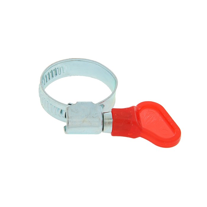 Хомут с "барашком" TUNDRA krep, несквозная просечка, диаметр 14-27 мм, ширина 9 мм