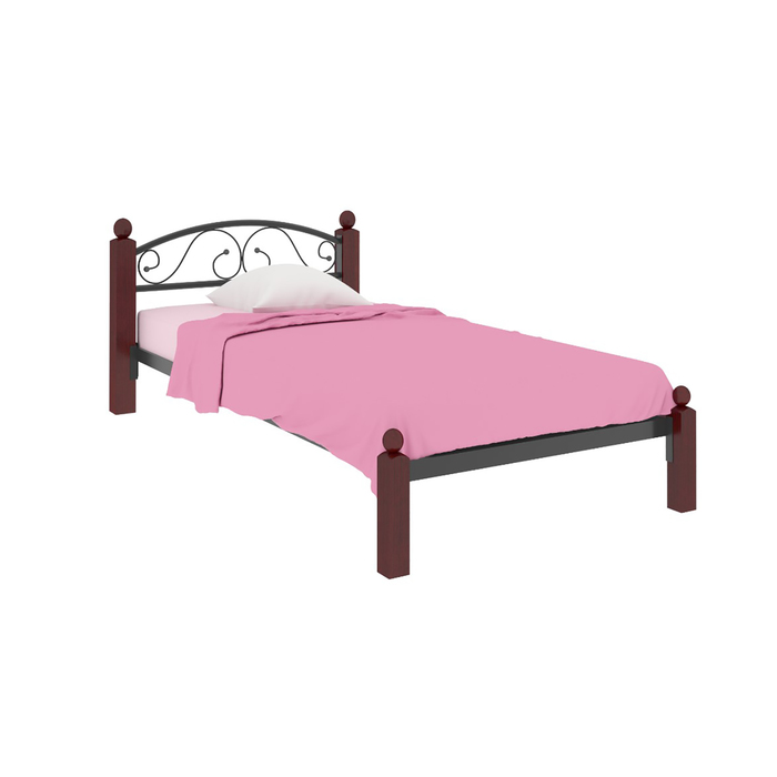 Кровать "Вероника Мини Люкс", 200x80 cм, каркас чёрный