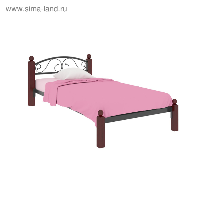 Кровать «Вероника Мини Люкс», 800×2000 мм, металл, цвет чёрный кровать вероника люкс 1200×2000 мм металл цвет чёрный